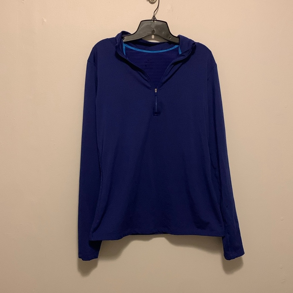 Nike Pro Dri-Fit Blue Half Zip Pullover Sweater